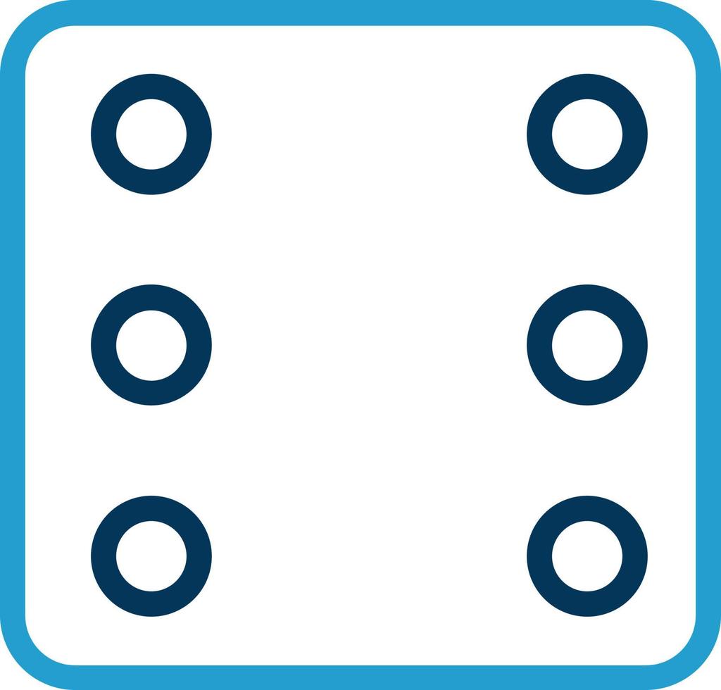 Dice Six Vector Icon Design