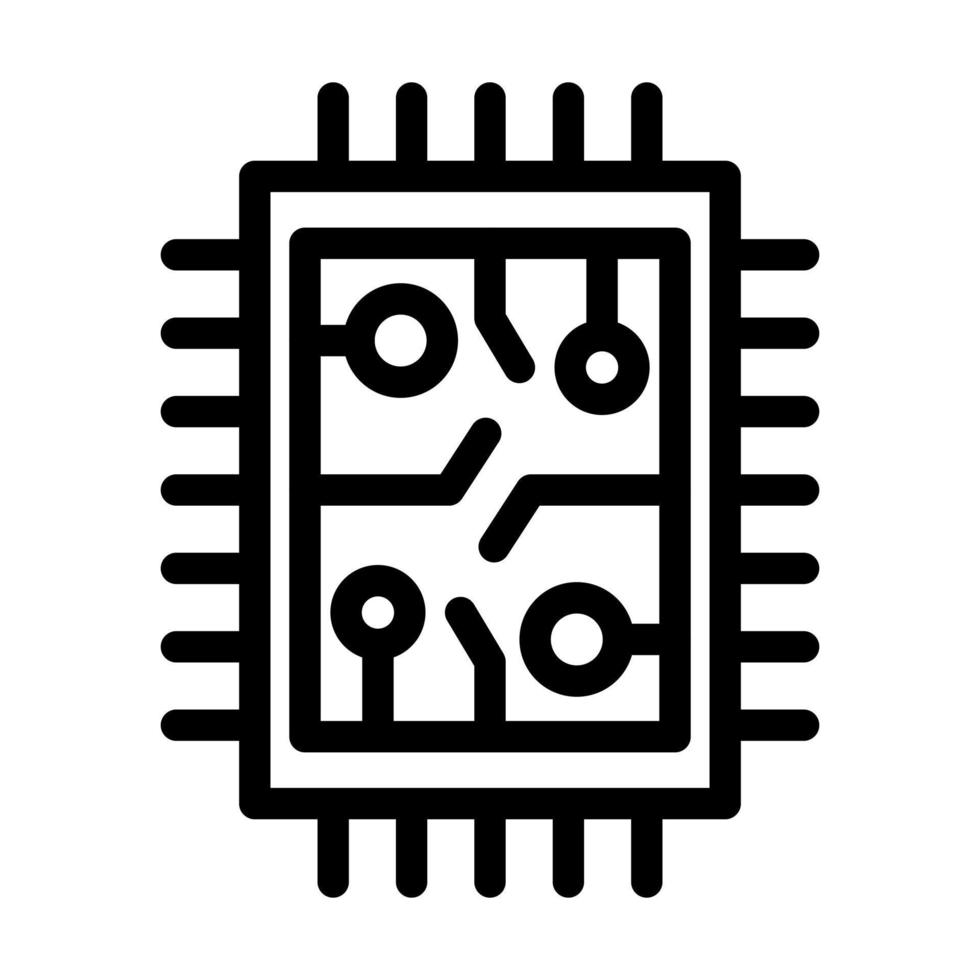 diseño de icono de chip vector