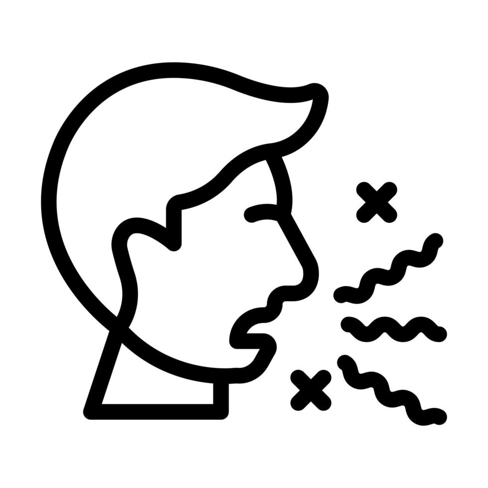 Bad Smell Icon Design vector