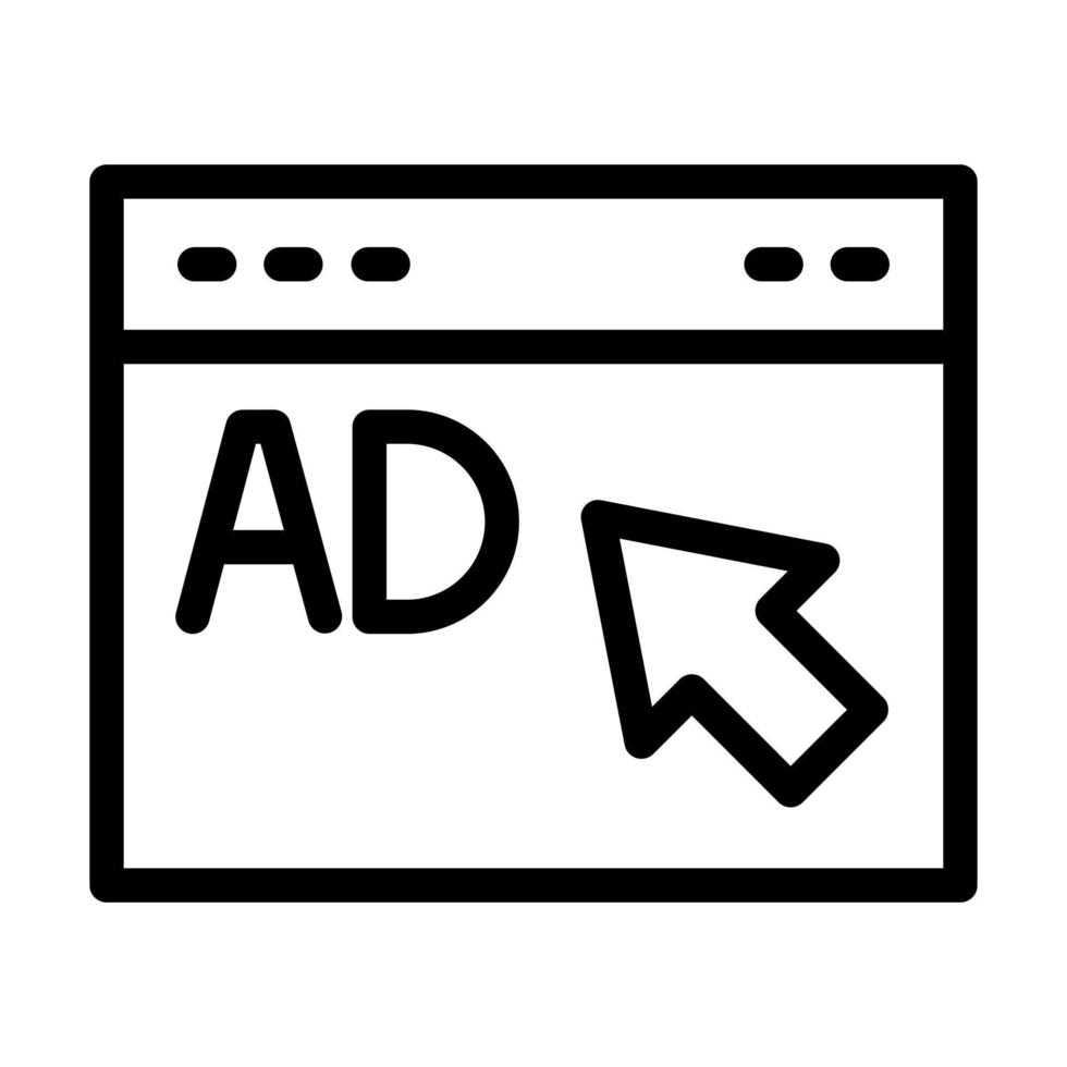 Ad Icon Design vector