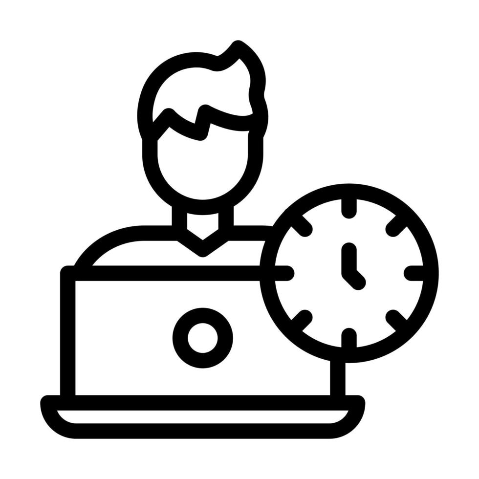 Overtime Icon Design vector
