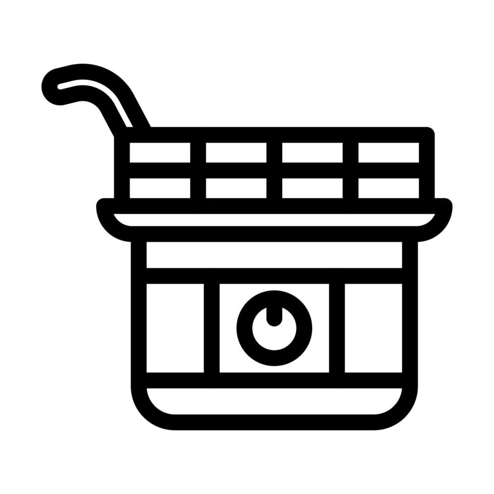 Deep Fryer Icon Design vector