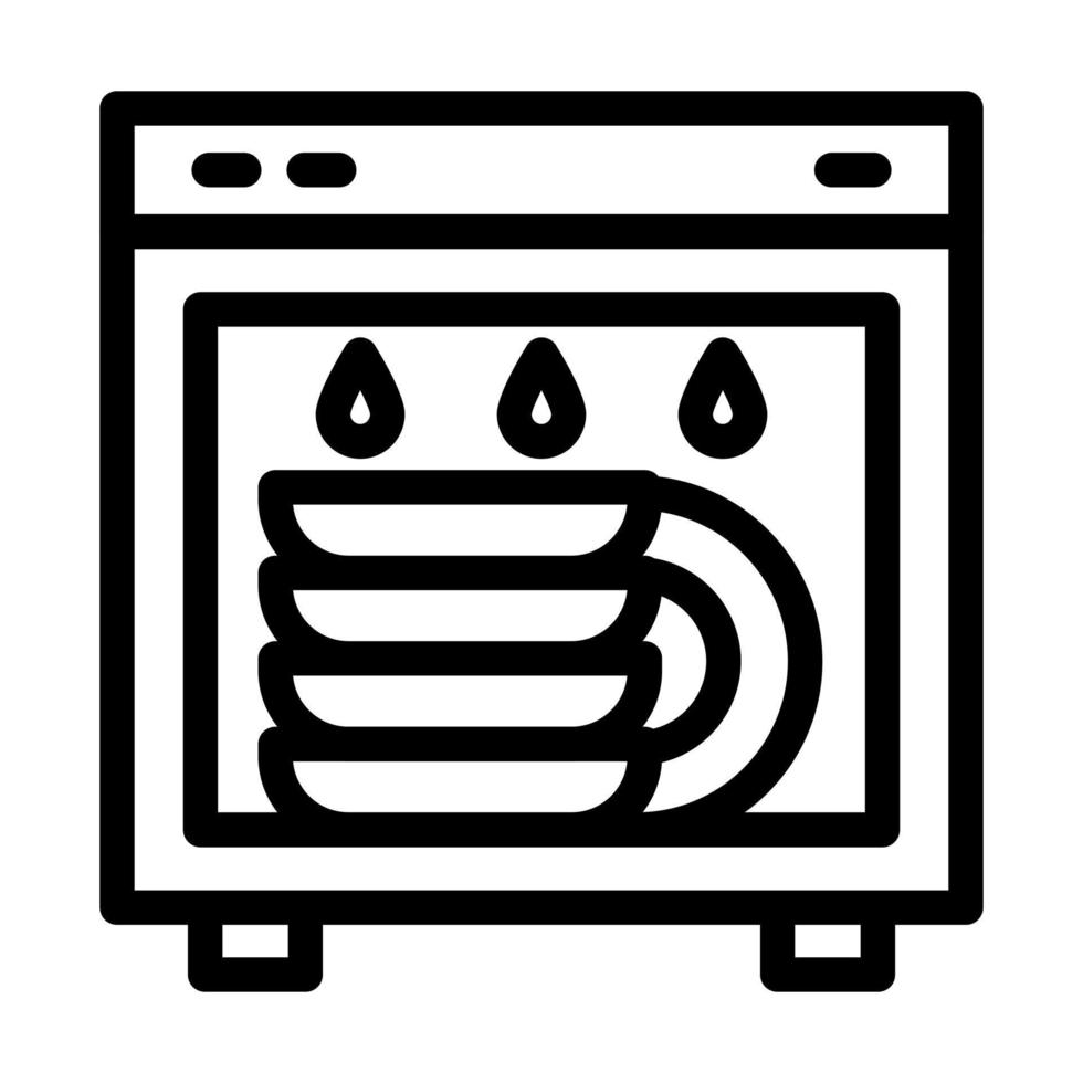 Dishwasher Icon Design vector