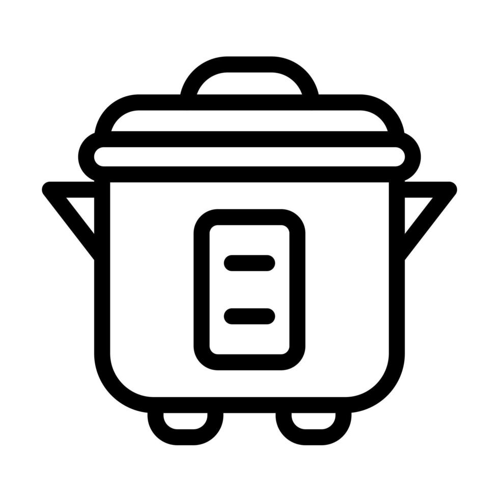 Rice Cooker Icon Design vector