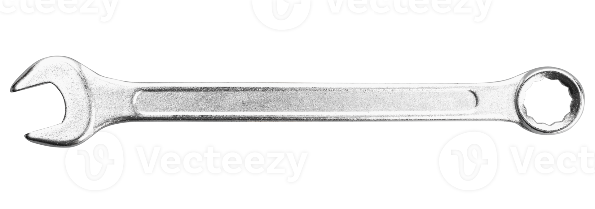 Metallic Wrench isolated. Hand tool png