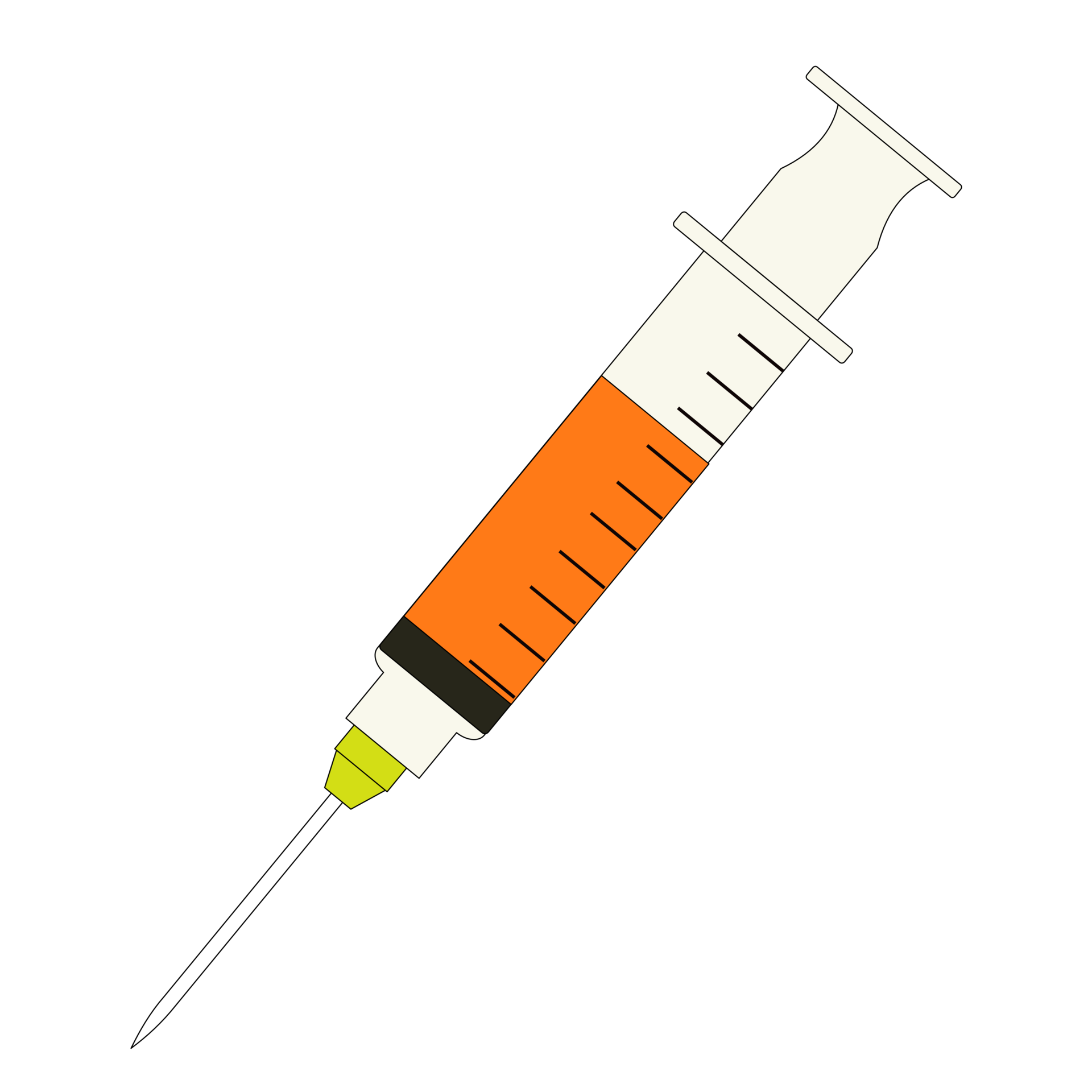 Syringe icon flat style on transparent background 20966268 png