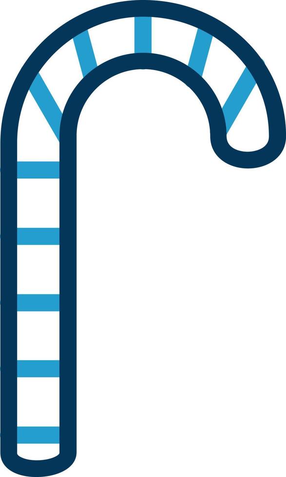 Candy Cane Vector Icon Design