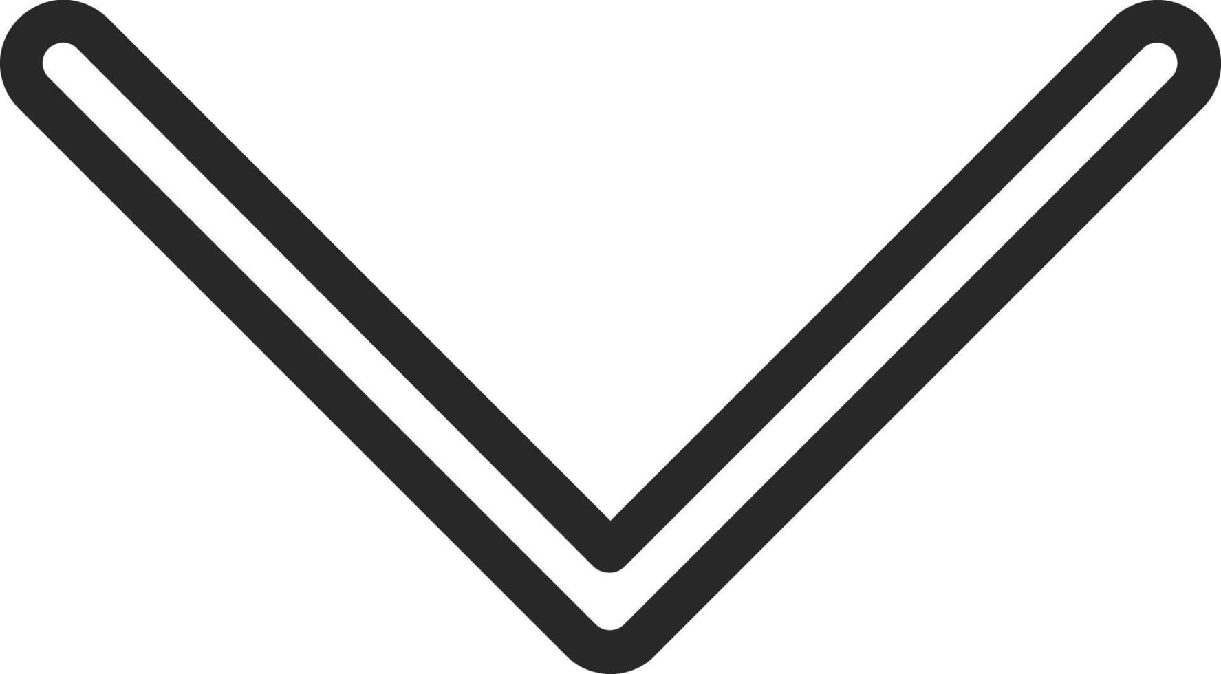 Down Vector Icon Design
