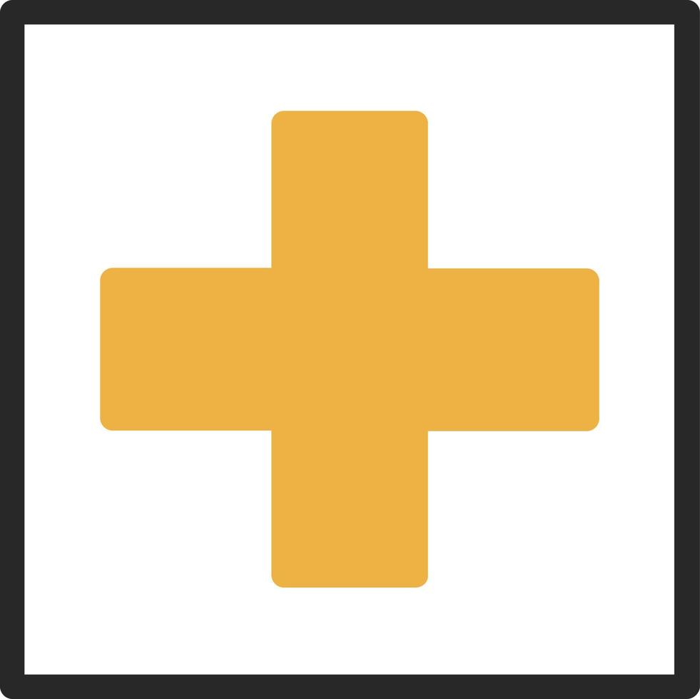 Plus Square Vector Icon Design