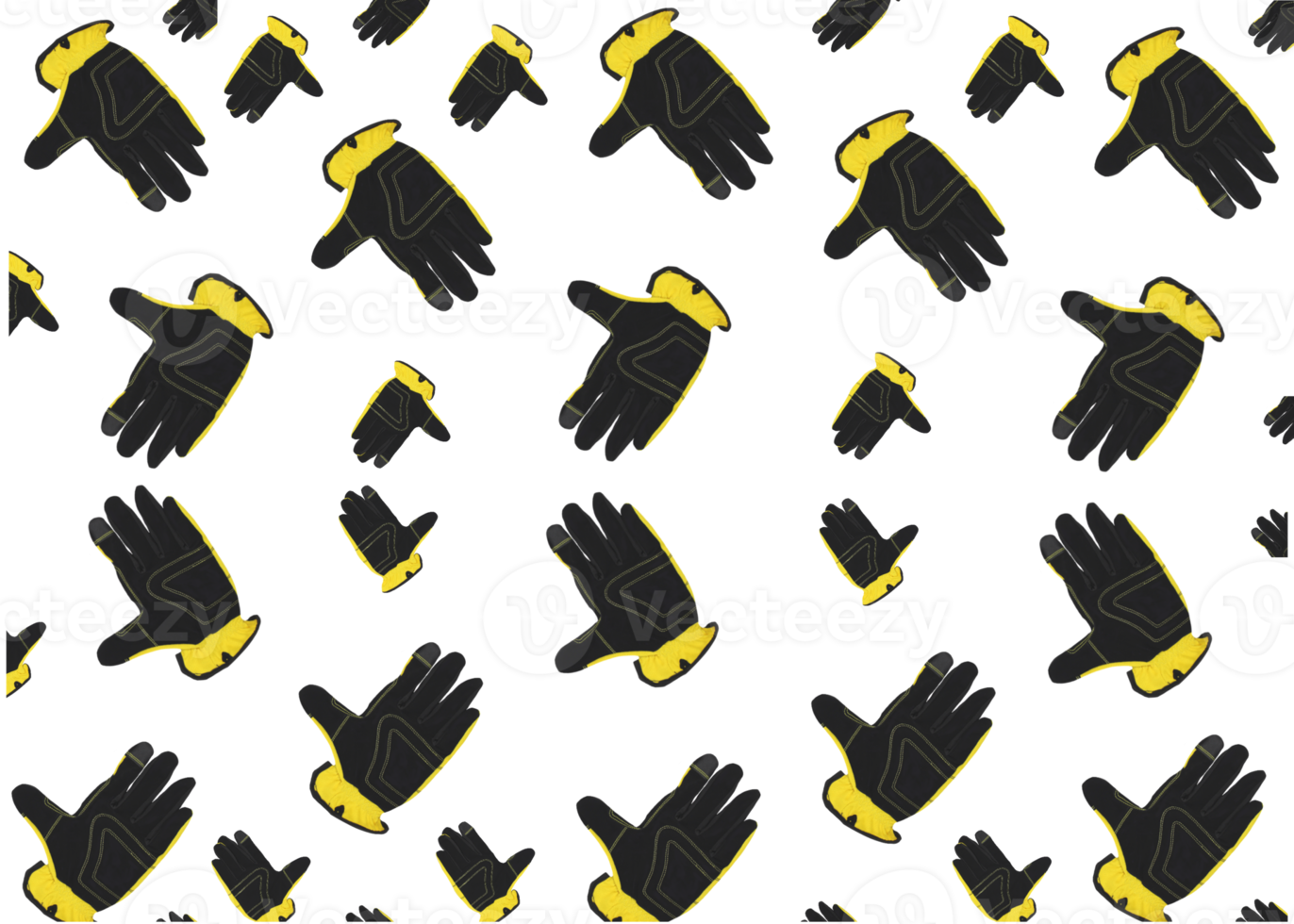 construction and work gloves pattern png