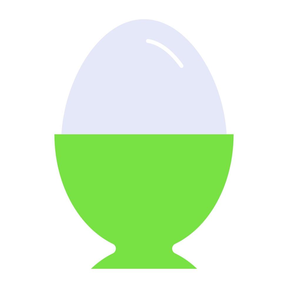 An amazing icon of boiled egg, premium vector design
