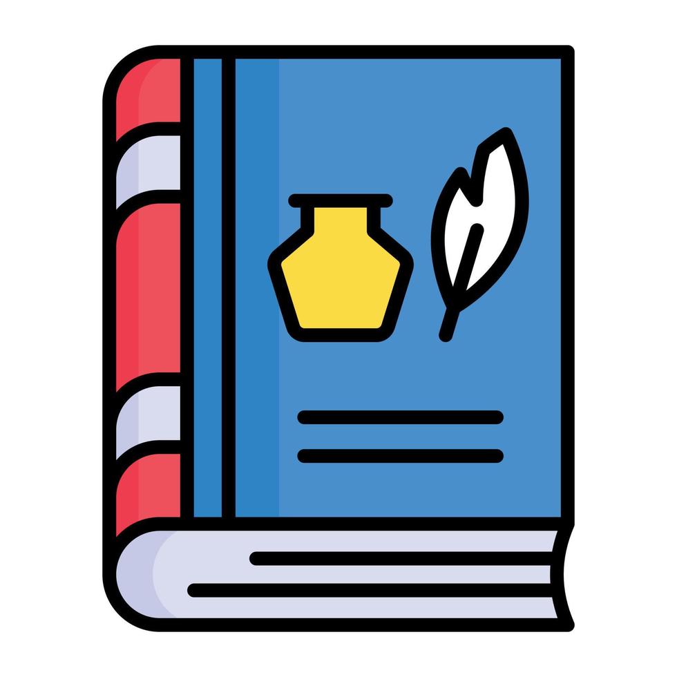 Beautiful vector design of history book, premium icon