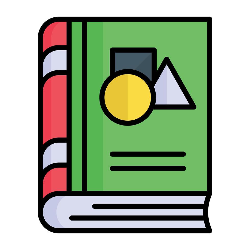 Modern vector icon of geometry book, easy to use vector