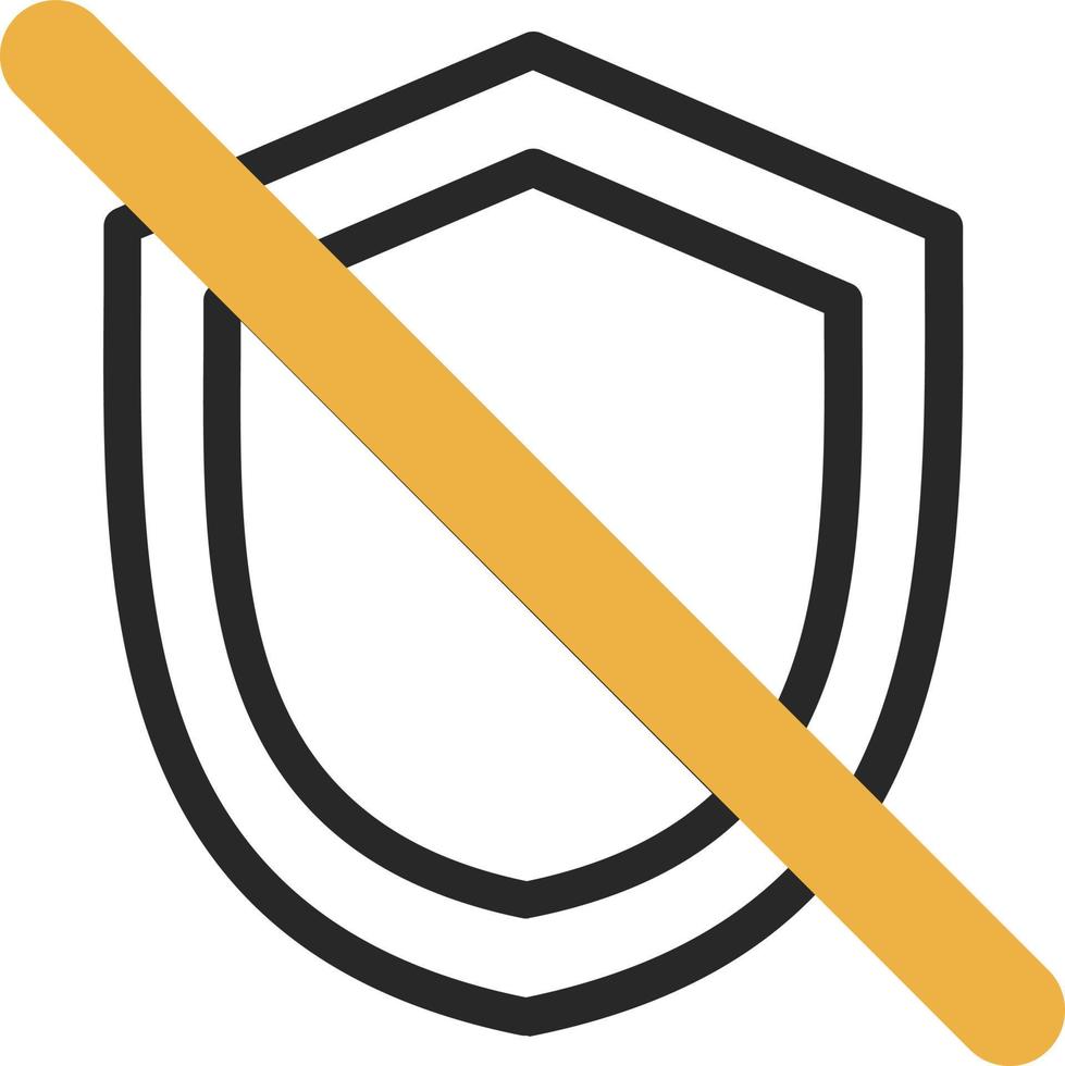Shield Off Vector Icon Design