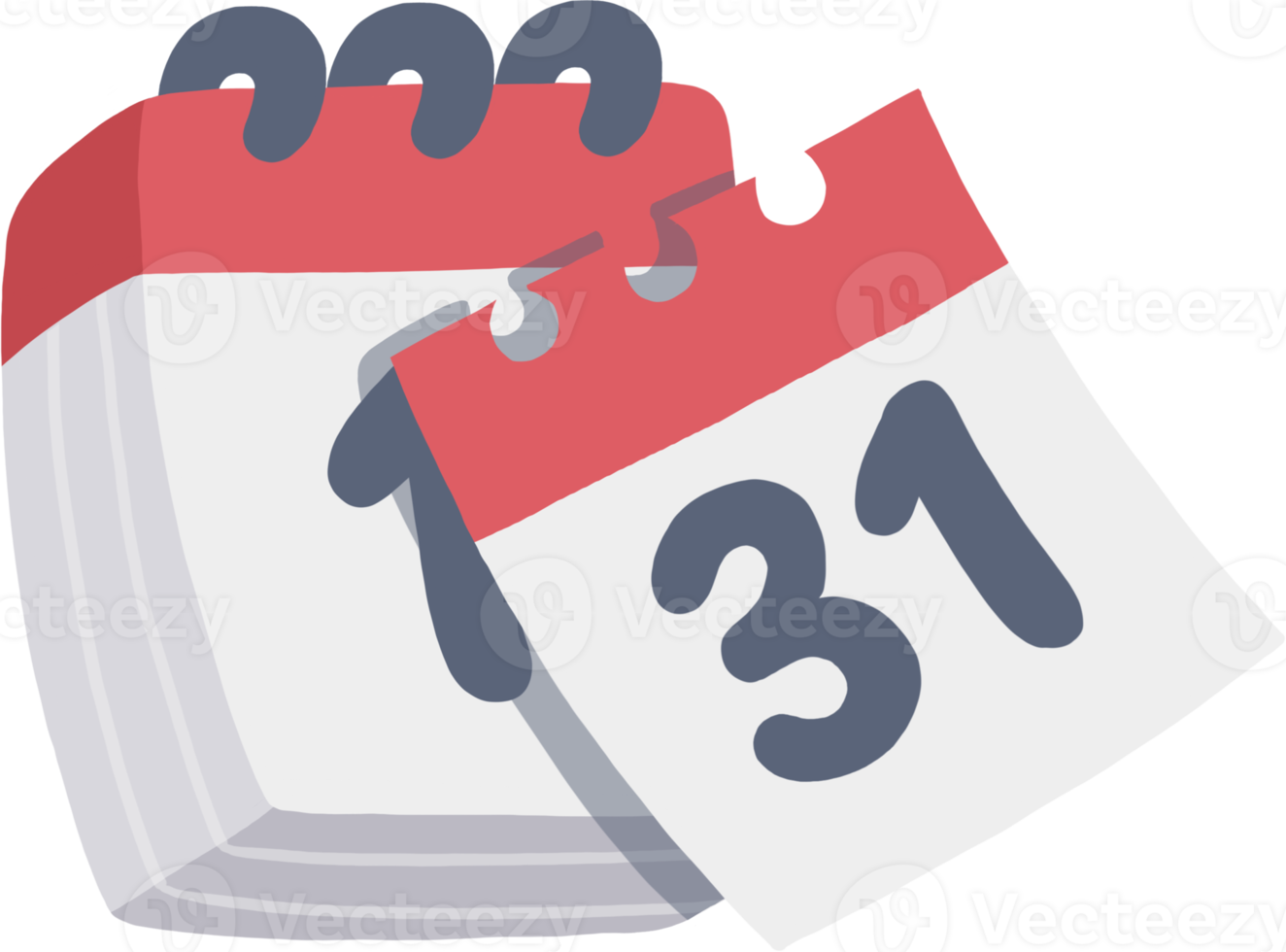 Cute minimal calendar illustration. sticker template decorated 20967118 PNG