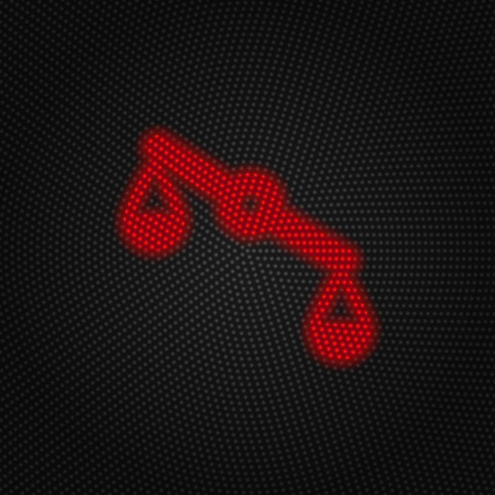 Misbalance, justice, scale vector Light red color retro style vector icon on white background