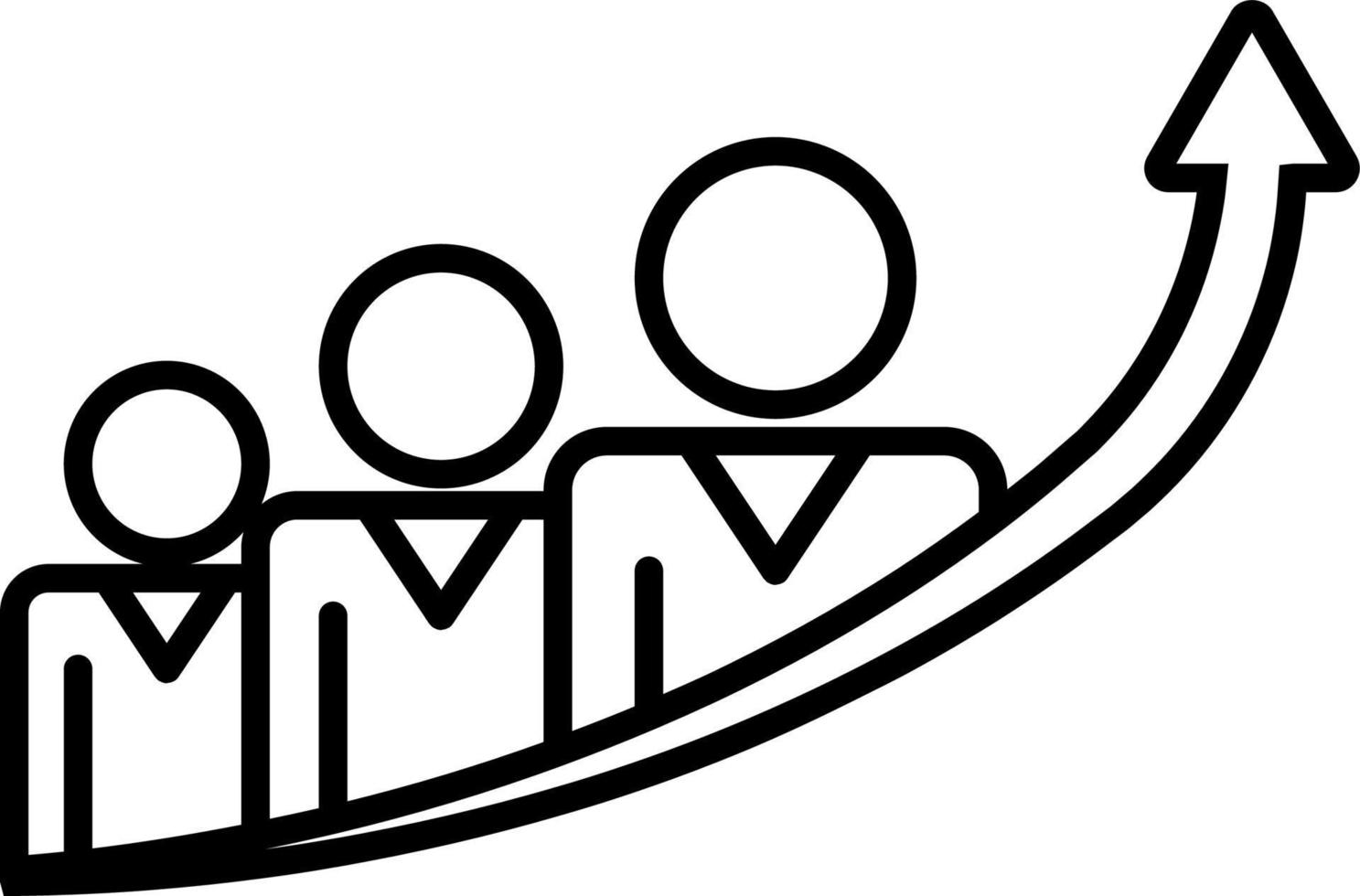 business growth, business, success icon Business managmant vector icon