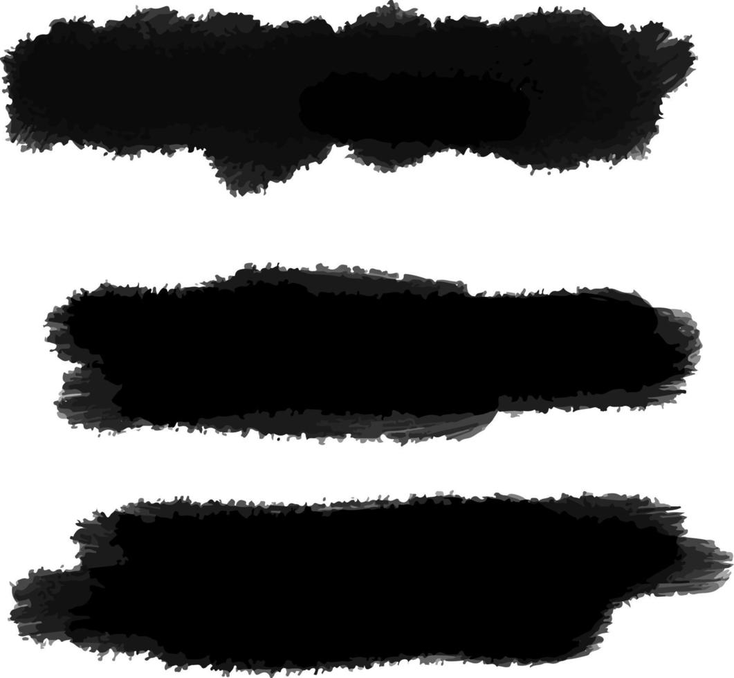 Vector black background for text paint, ink brush stroke, brush, line or texture. Dirty artistic design element, box, frame or background for text.