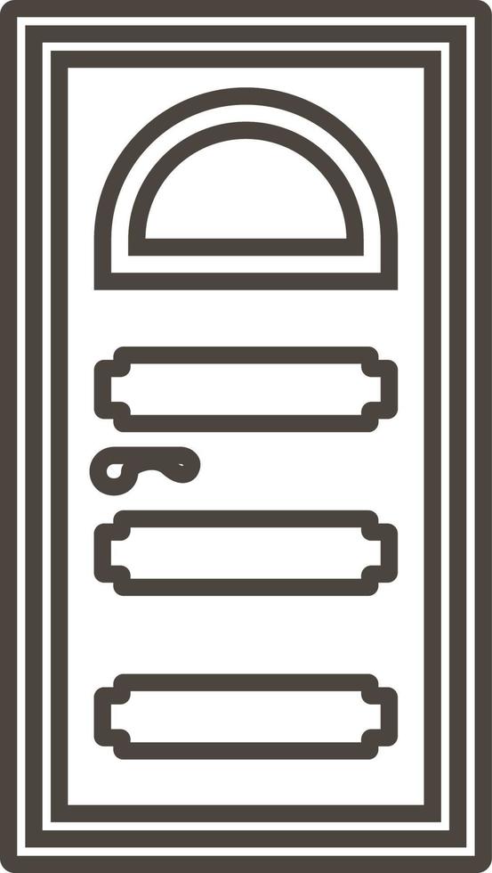 Door, icon in trendy outline style isolated on white background. Door symbol for your web site design, logo, app, UI. Vector illustration, EPS10. - Vector on white background