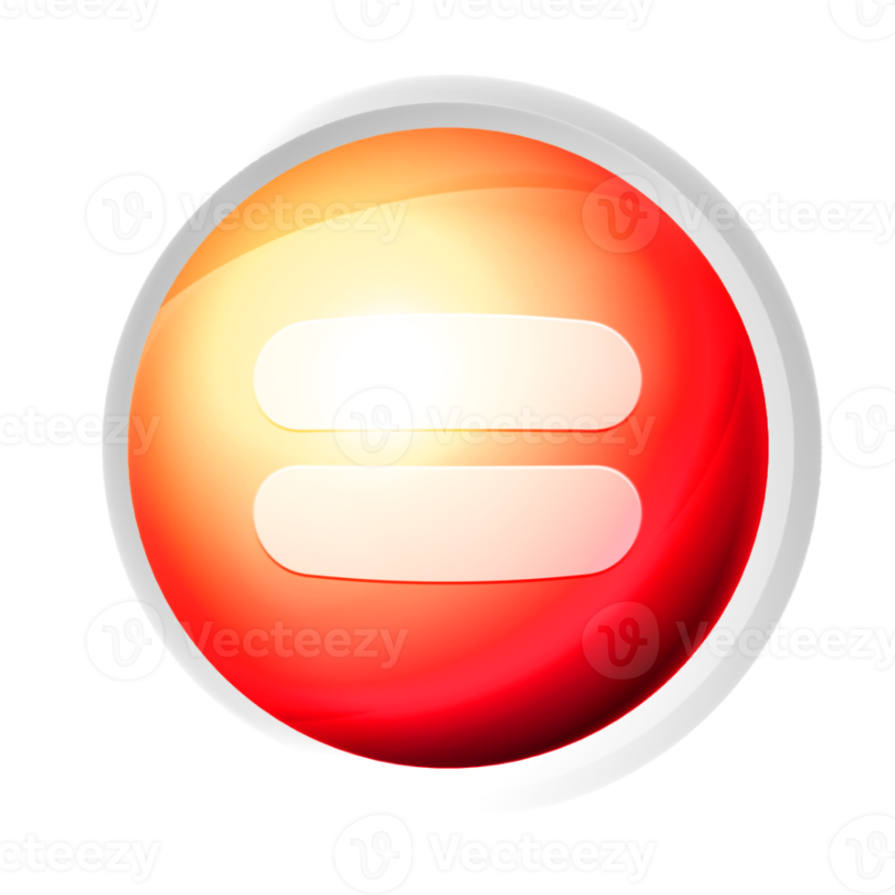 Equal colorful game button png