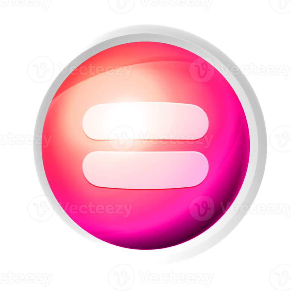 Equal colorful game button png