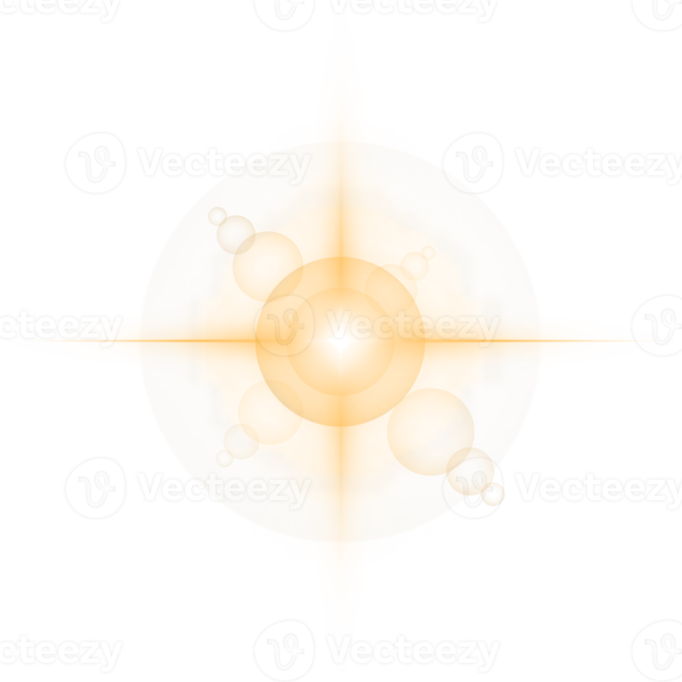 Lens flare bright light effects png