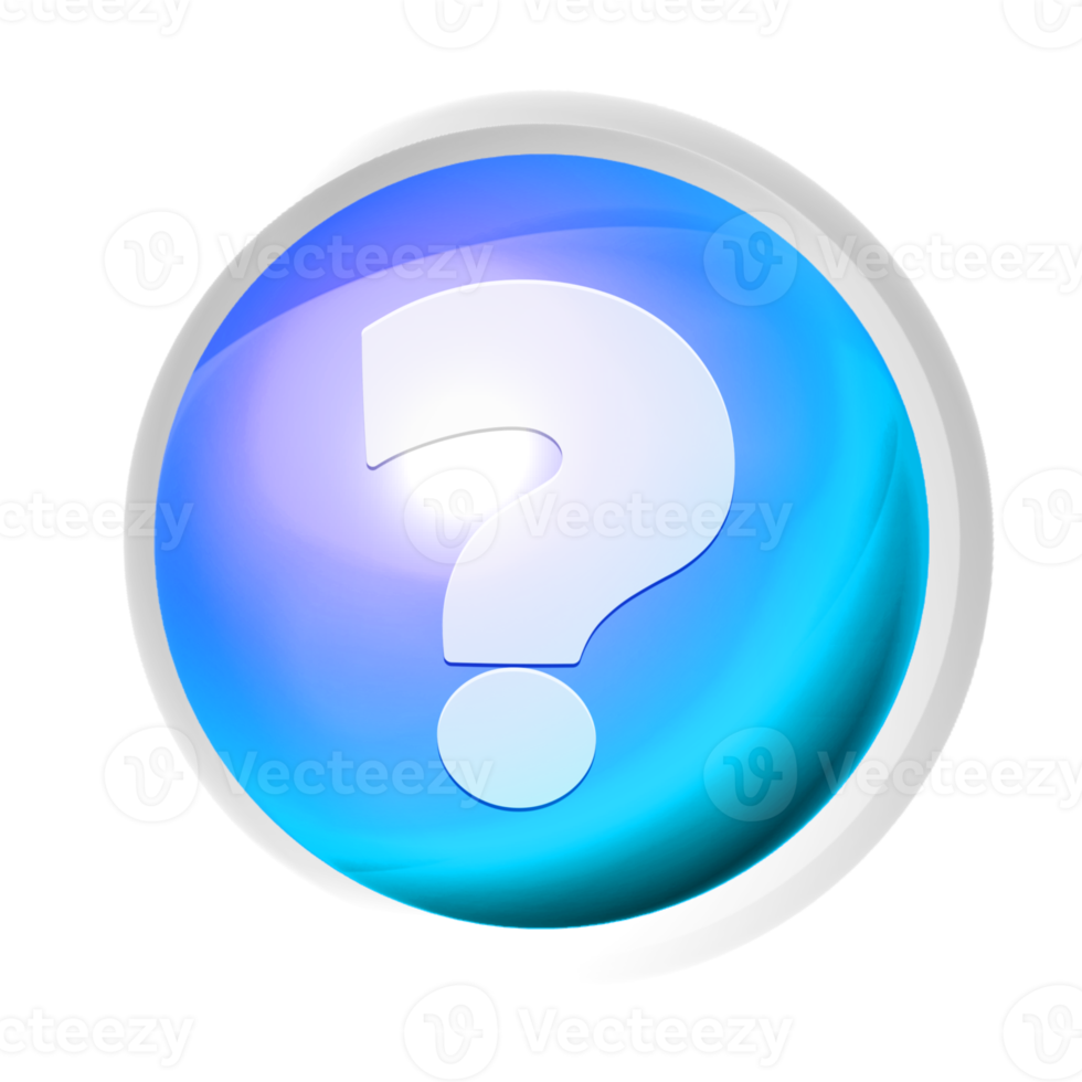 Question mark symbol colorful game button png