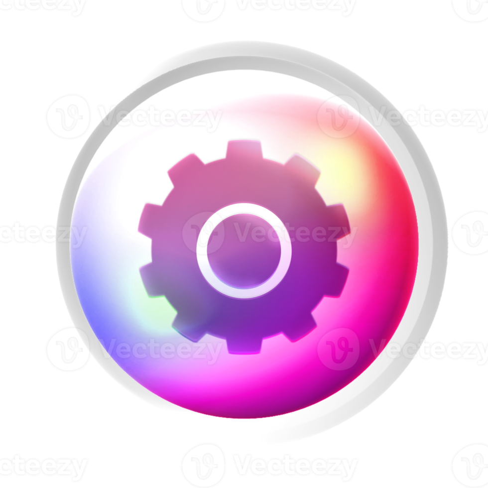 Setting or tool symbol colorful game button png