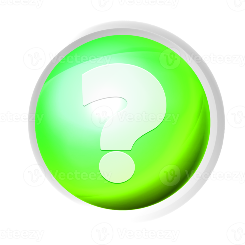Question mark symbol colorful game button png