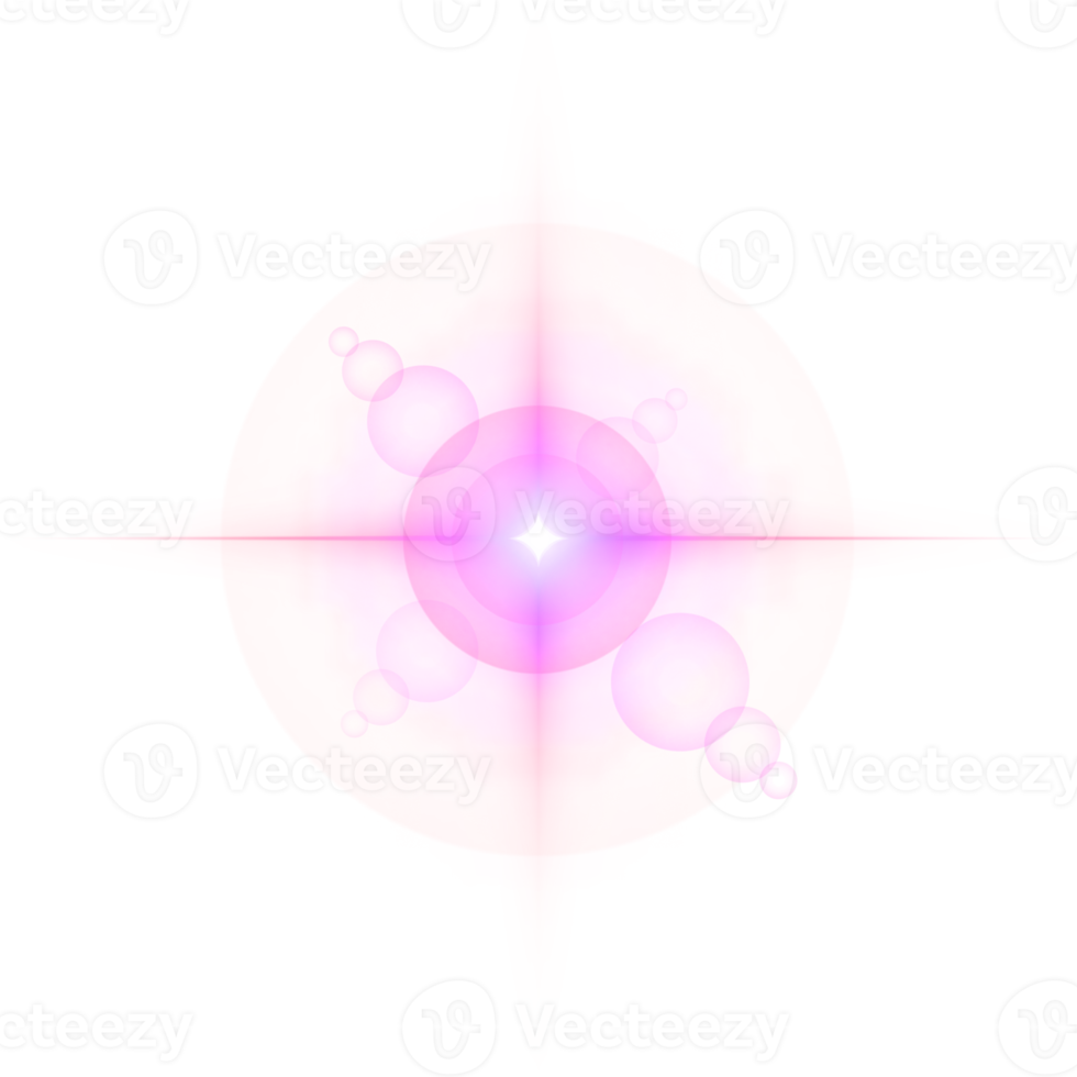 Lens flare bright light effects png
