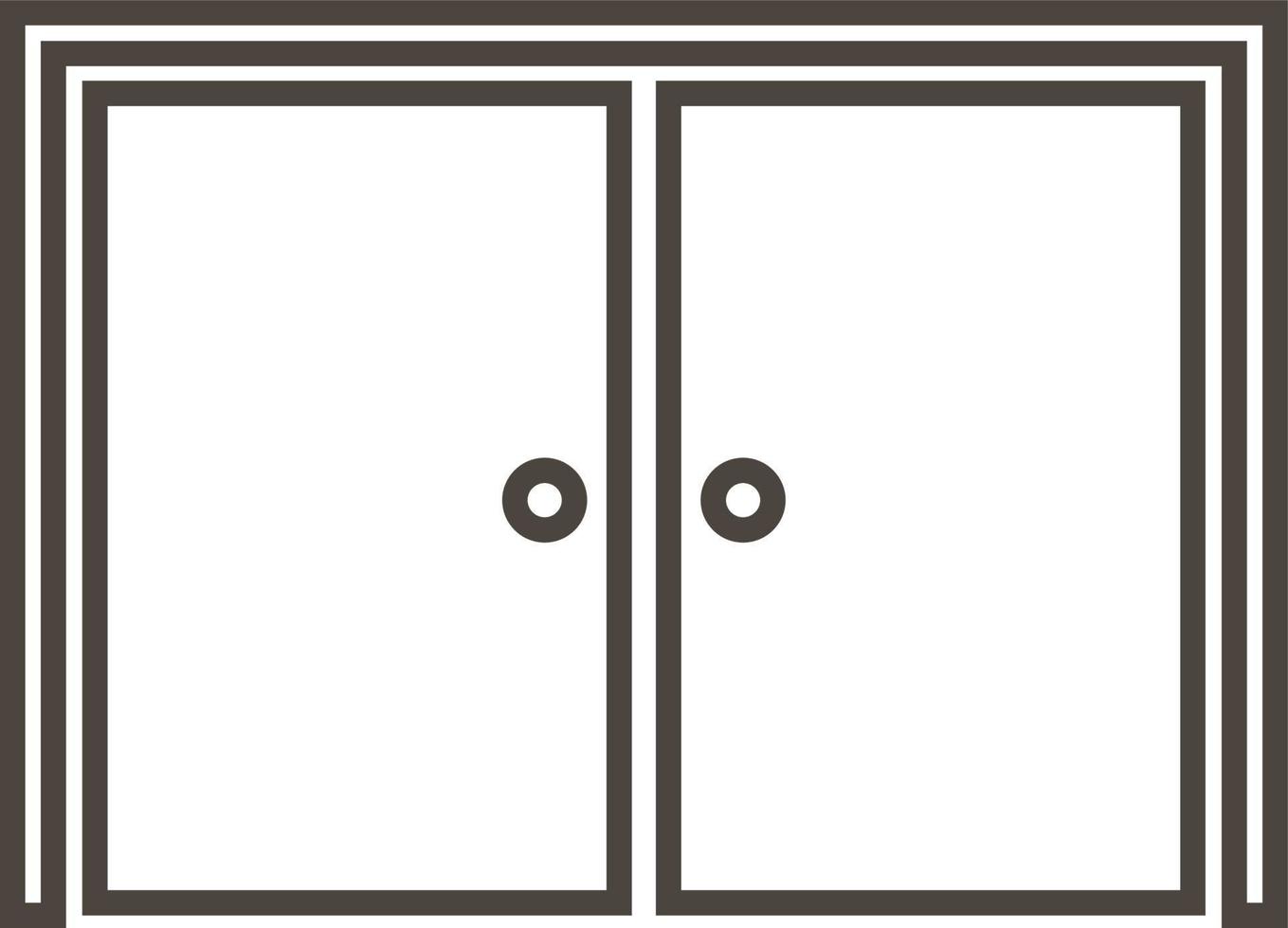 puerta, icono en de moda contorno estilo aislado en blanco antecedentes. puerta símbolo para tu web sitio diseño, logo, aplicación, ui vector ilustración, eps10. - vector en blanco antecedentes