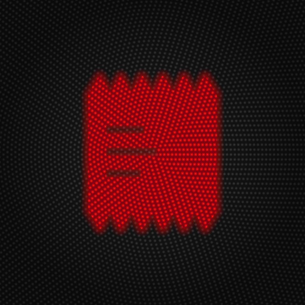 Atm, cashbox vector Light red color retro style vector icon on white background