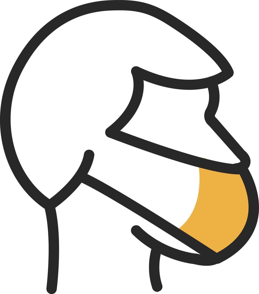 Head Side Mask Vector Icon Design