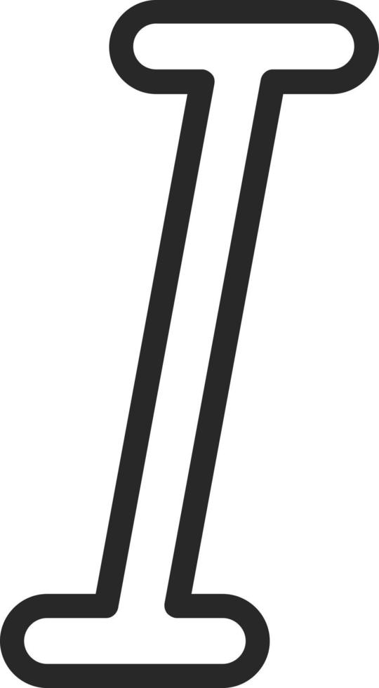 Italic Vector Icon Design