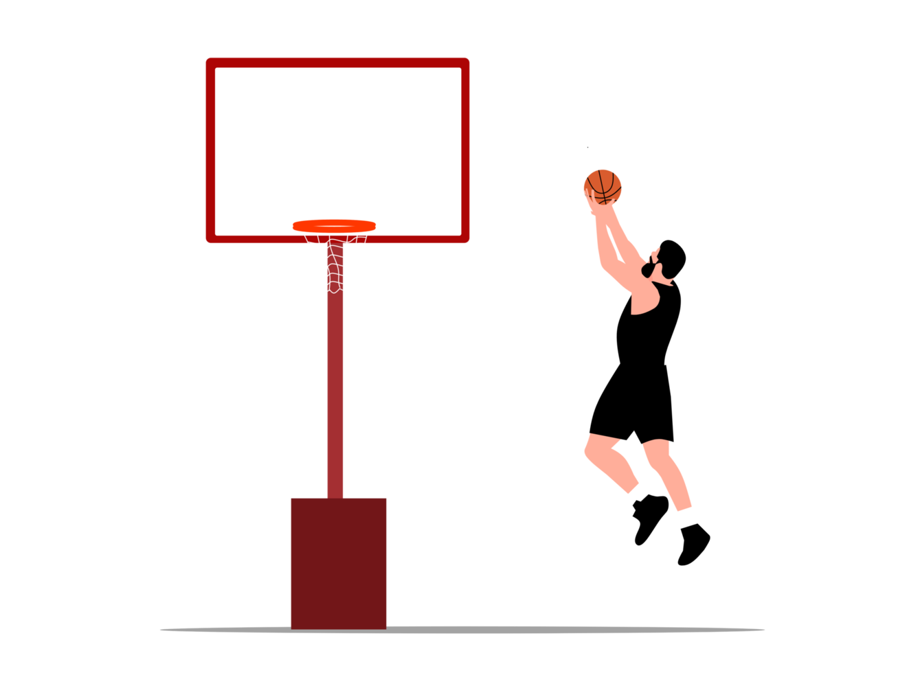 Basketball player shot png