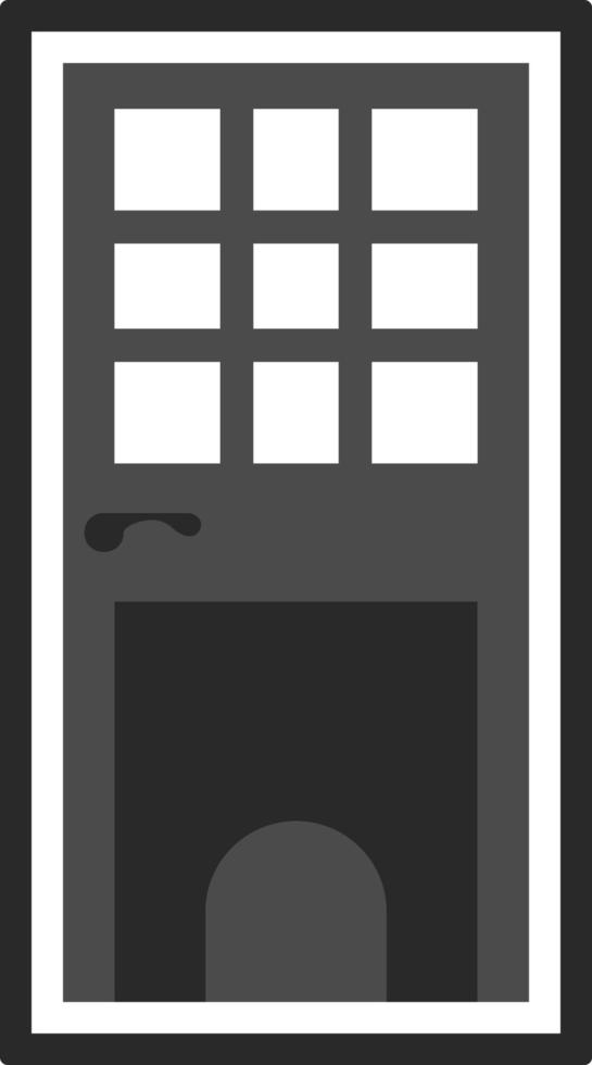 Door, icon in trendy flat style isolated on white background. Door symbol for your web site design, logo, app, UI. Vector illustration, EPS10. - Vector on white background