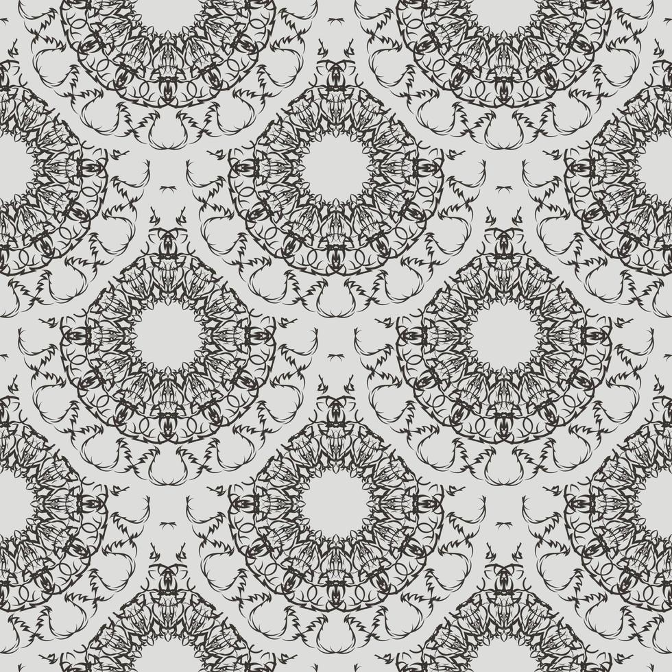 Seamless retro pattern background. Vector illustration