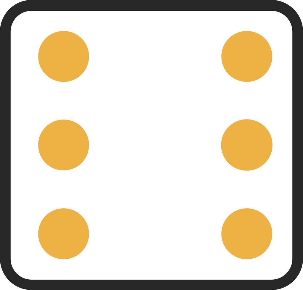 Dice Six Vector Icon Design