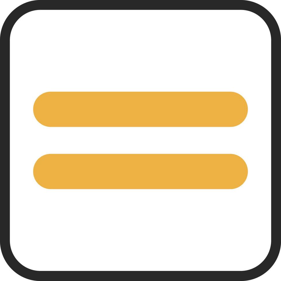 Equals Vector Icon Design