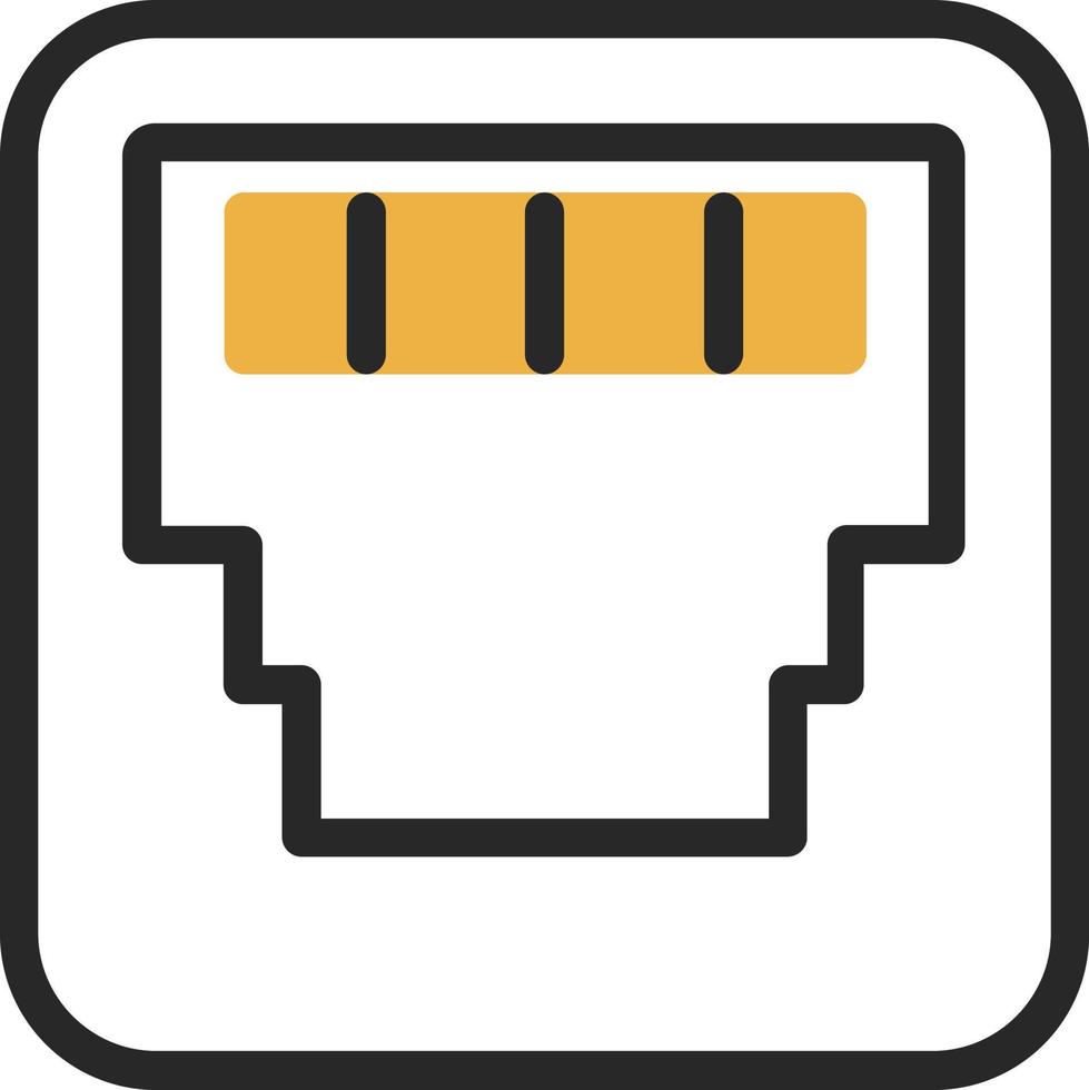 diseño de icono de vector de ethernet