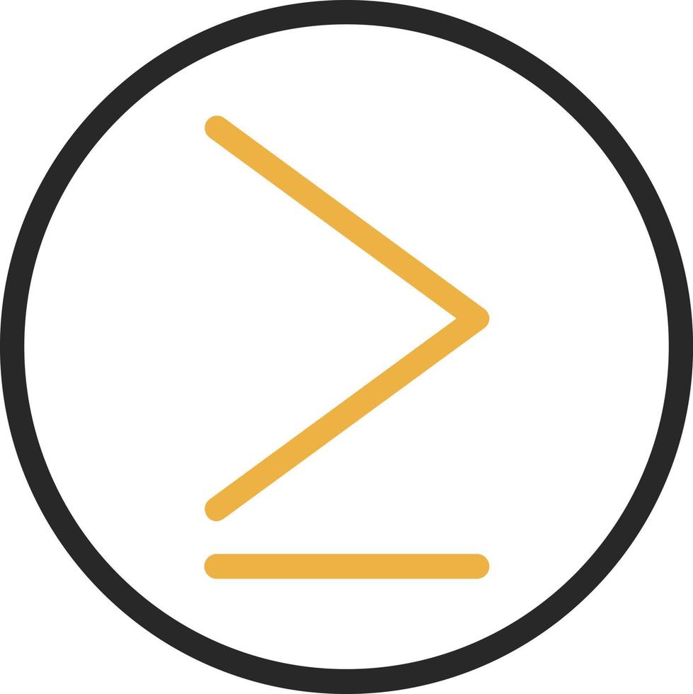Greater Than Vector Icon Design