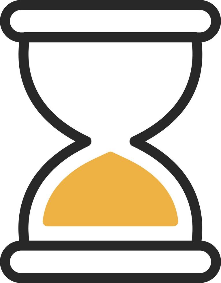 Hourglass End Vector Icon Design