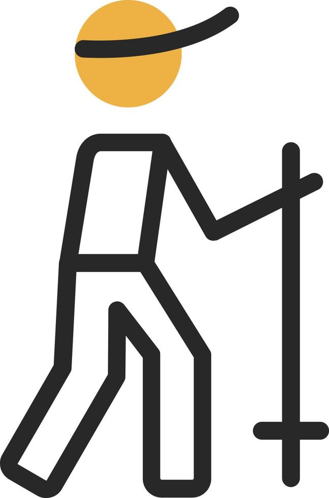 Hiking Vector Icon Design