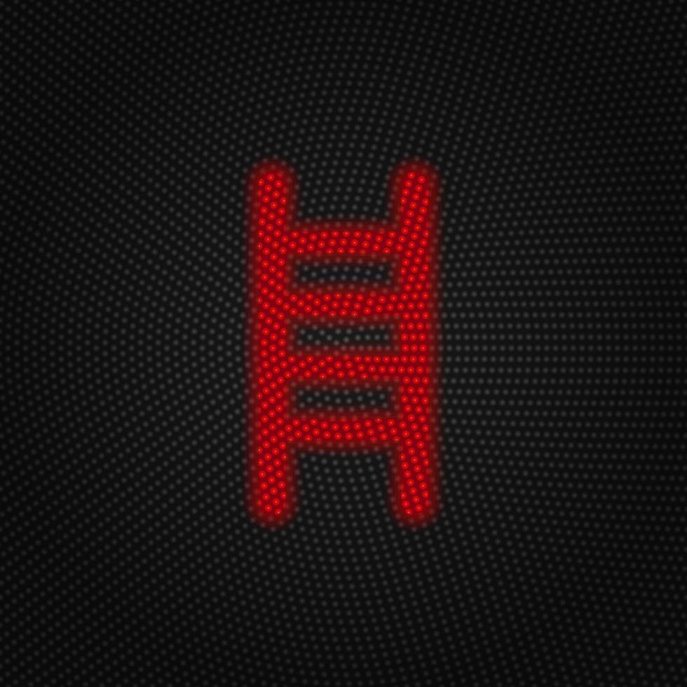 Business, ladder, metaphor vector Light red color retro style vector icon on white background