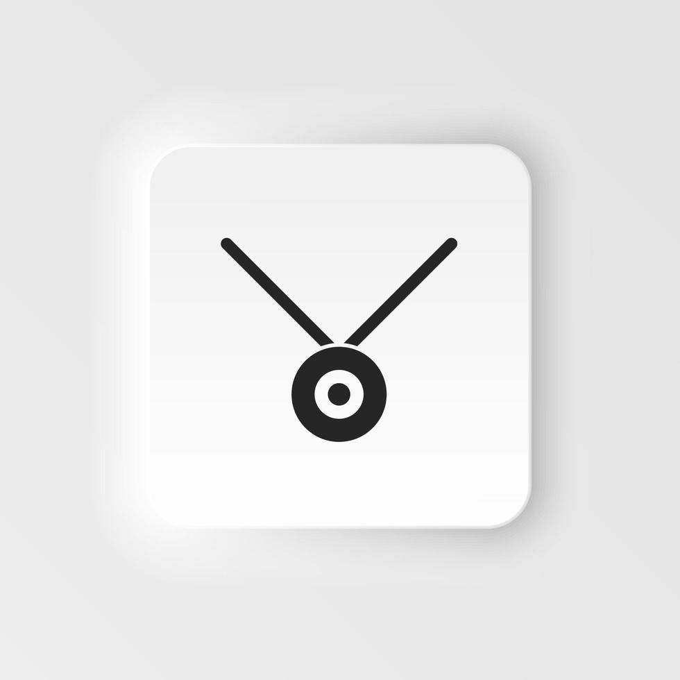 Medal, prize icon - Vector. Simple element illustration from UI concept. Medal, prize icon neumorphic style vector icon .