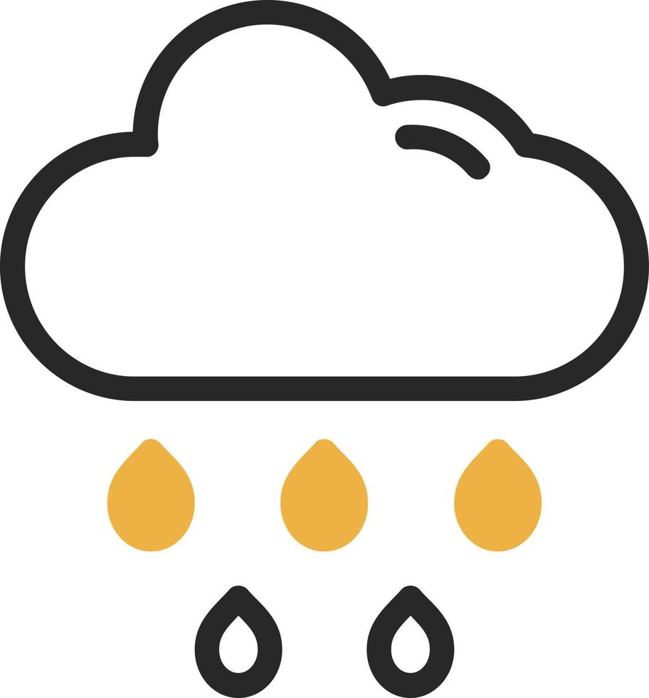 Cloud Rain Vector Icon Design