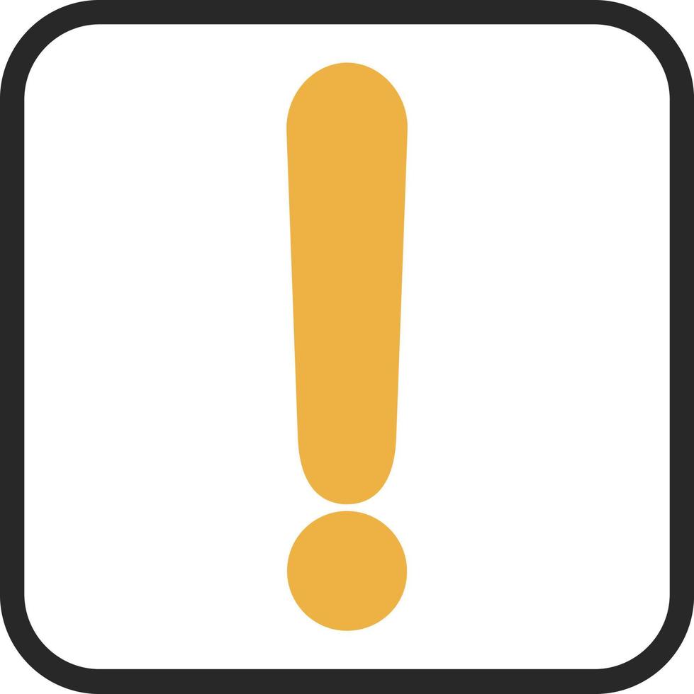 Exclamation Vector Icon Design