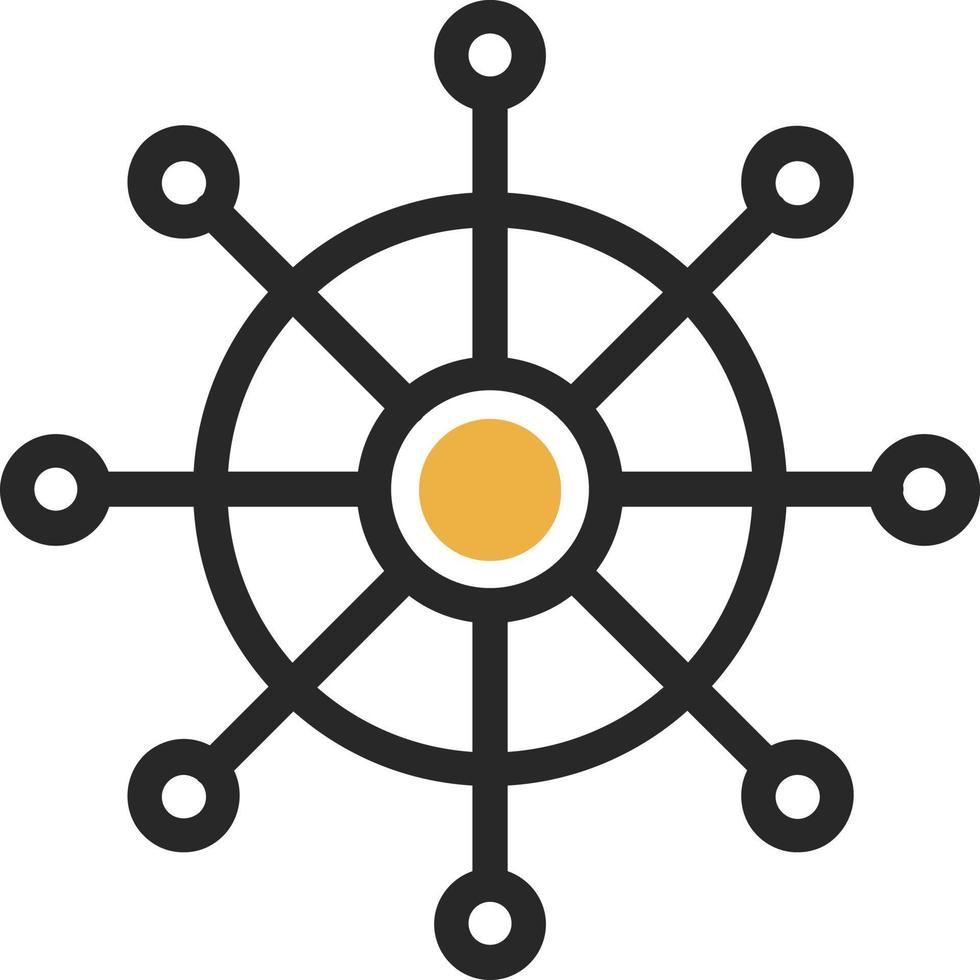 Dharmachakra Vector Icon Design