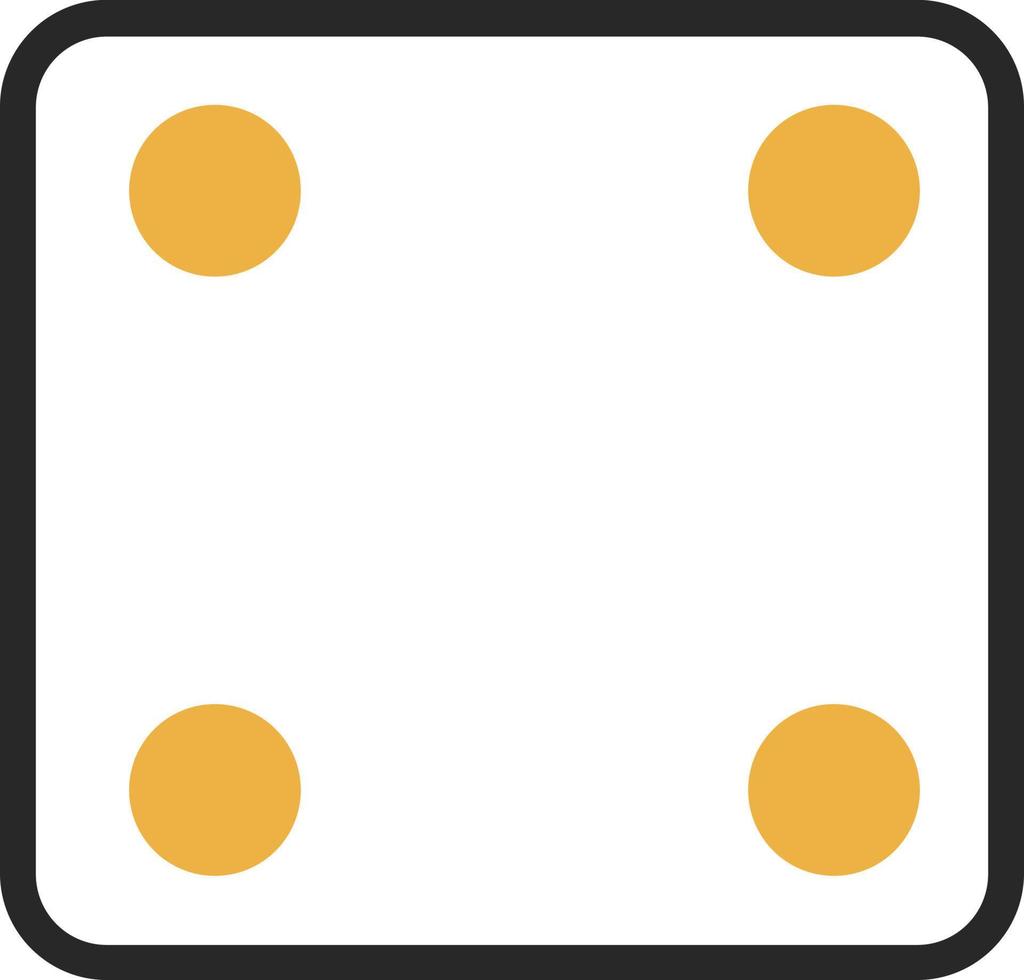 Dice Four Vector Icon Design