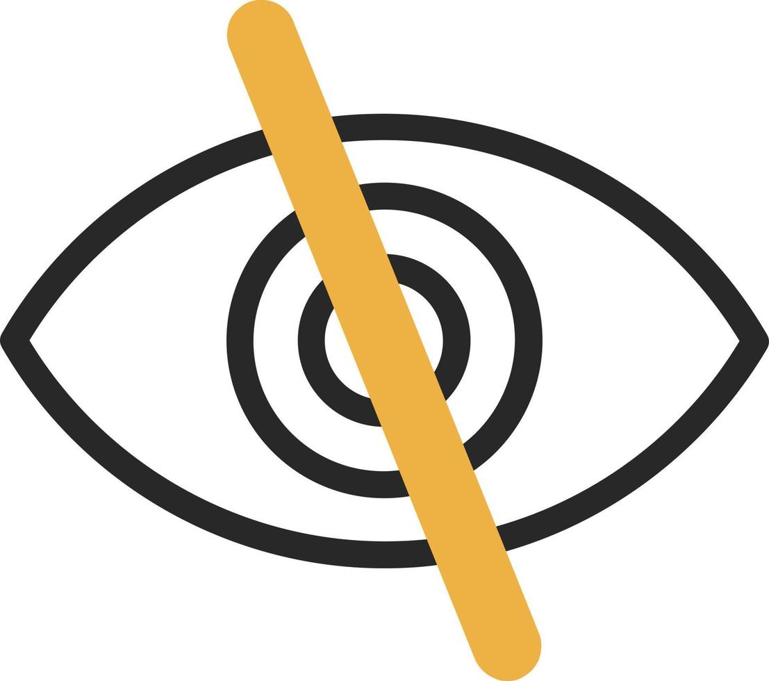 Eye Slash Vector Icon Design